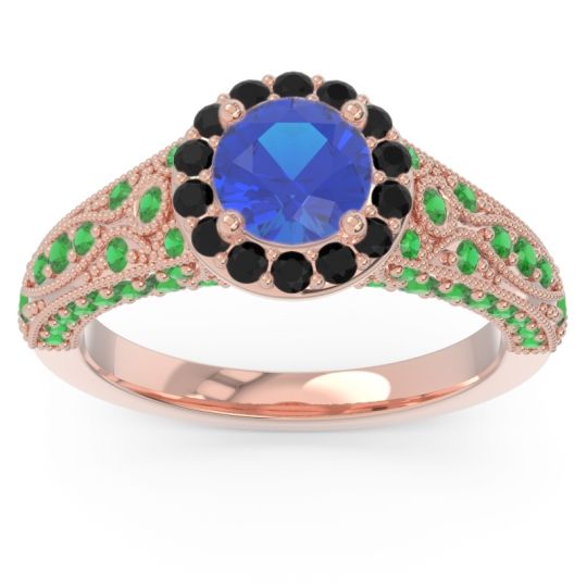 Halo Pave Milgrain Marudyana Ring