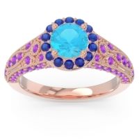 Halo Pave Milgrain Marudyana Ring