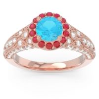 Halo Pave Milgrain Marudyana Ring