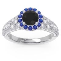 Halo Pave Milgrain Marudyana Ring