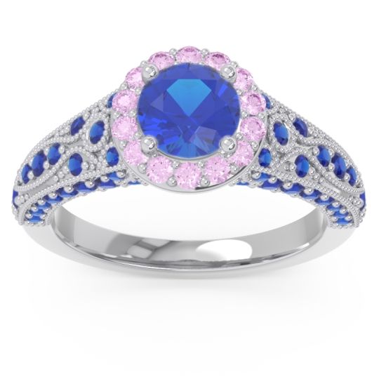 Halo Pave Milgrain Marudyana Ring