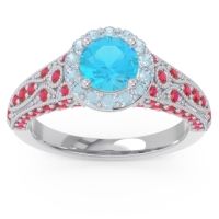 Halo Pave Milgrain Marudyana Ring