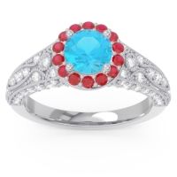 Halo Pave Milgrain Marudyana Ring