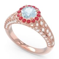 Halo Pave Milgrain Marudyana Ring