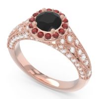 Halo Pave Milgrain Marudyana Ring
