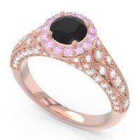 Halo Pave Milgrain Marudyana Ring