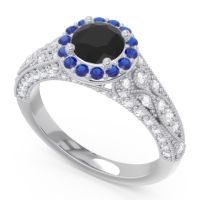 Halo Pave Milgrain Marudyana Ring