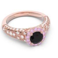 Halo Pave Milgrain Marudyana Ring