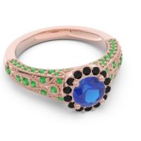 Halo Pave Milgrain Marudyana Ring