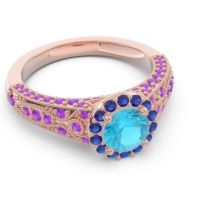 Halo Pave Milgrain Marudyana Ring