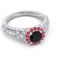 Halo Pave Milgrain Marudyana Ring