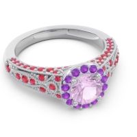 Halo Pave Milgrain Marudyana Ring