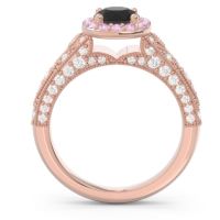 Halo Pave Milgrain Marudyana Ring