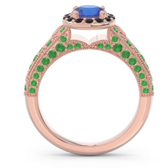 Halo Pave Milgrain Marudyana Ring