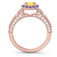 Halo Pave Milgrain Marudyana Ring