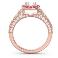 Halo Pave Milgrain Marudyana Ring