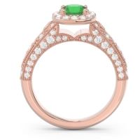 Halo Pave Milgrain Marudyana Ring