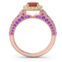 Halo Pave Milgrain Marudyana Ring