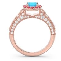 Halo Pave Milgrain Marudyana Ring