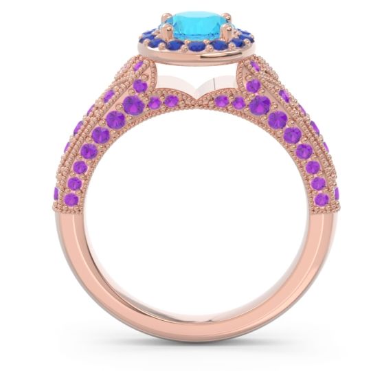 Halo Pave Milgrain Marudyana Ring