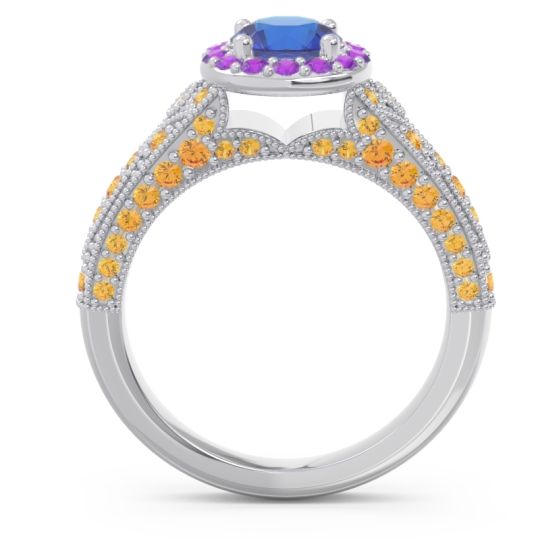 Halo Pave Milgrain Marudyana Ring