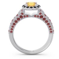 Halo Pave Milgrain Marudyana Ring