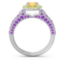 Halo Pave Milgrain Marudyana Ring