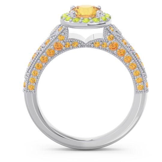 Halo Pave Milgrain Marudyana Ring