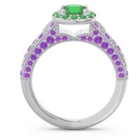 Halo Pave Milgrain Marudyana Ring