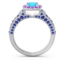 Halo Pave Milgrain Marudyana Ring