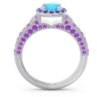 Halo Pave Milgrain Marudyana Ring