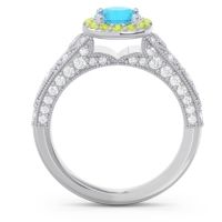 Halo Pave Milgrain Marudyana Ring