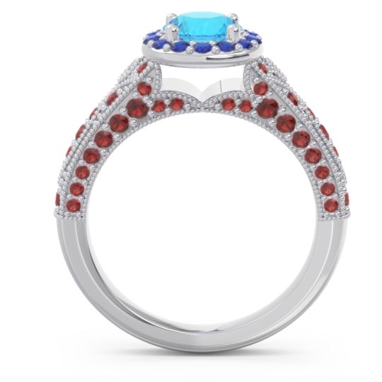 Halo Pave Milgrain Marudyana Ring