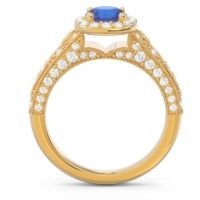 Halo Pave Milgrain Marudyana Ring