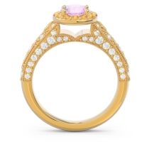 Halo Pave Milgrain Marudyana Ring