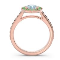 Halo Pave Milgrain Pear Samsic Ring