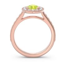 Halo Pave Milgrain Pear Samsic Ring