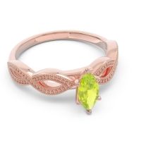 Solitaire Milgrain Marquise Sphatika Ring