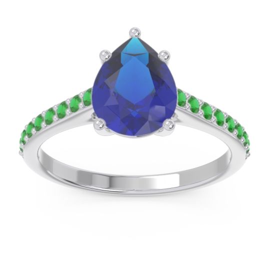 Solitaire Pear Sazaila Ring