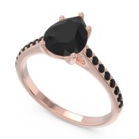 Solitaire Pear Sazaila Ring