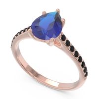 Solitaire Pear Sazaila Ring