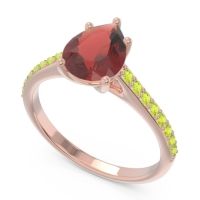 Solitaire Pear Sazaila Ring