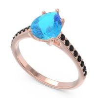 Solitaire Pear Sazaila Ring