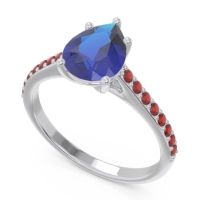 Solitaire Pear Sazaila Ring