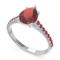 Solitaire Pear Sazaila Ring