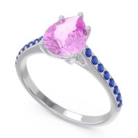 Solitaire Pear Sazaila Ring