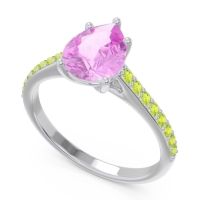Solitaire Pear Sazaila Ring