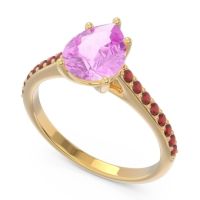 Solitaire Pear Sazaila Ring