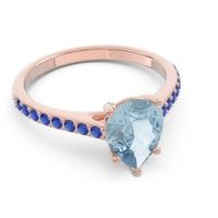 Solitaire Pear Sazaila Ring