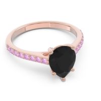 Solitaire Pear Sazaila Ring